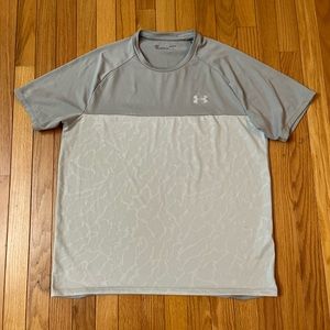Under Armour HeatGear Gray Athletic T-Shirt Men’s Large